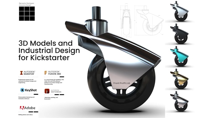 3d models and industrial design for kickstarter