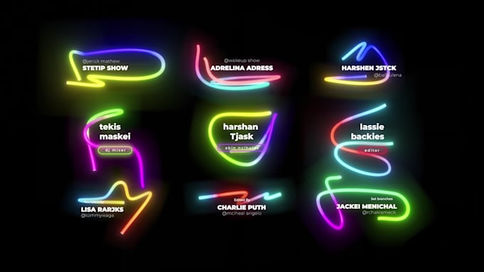 design lower thirds and name titles