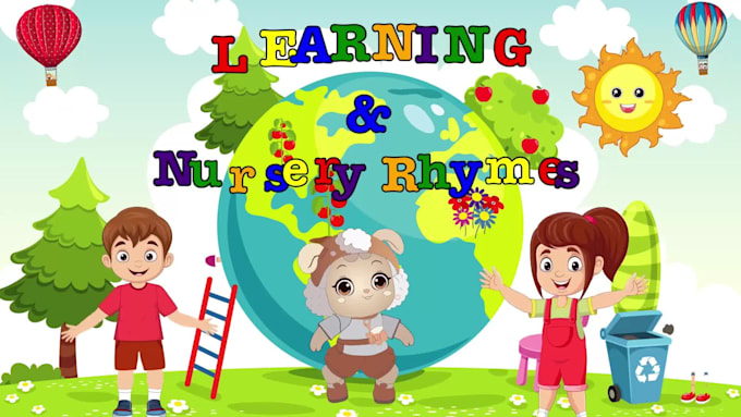 create 2d learning and nursery rhymes video