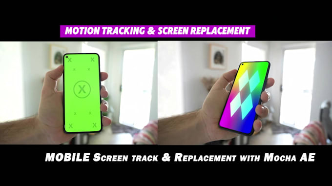 do mobile green screen tracking and replacement