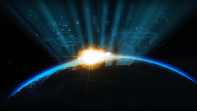make space scifi alien reveal intro