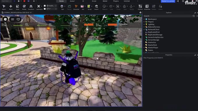 build a complete roblox game, design environments and high quality maps