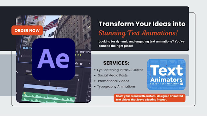 create kinetic typography and motion graphics animations