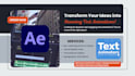 create kinetic typography and motion graphics animations