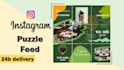 design instagram puzzle feed in 24h