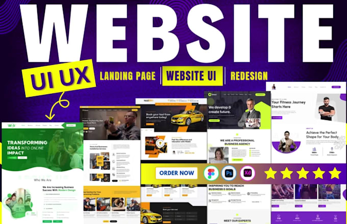 do website UI UX design, web UI, figma design, website mockup