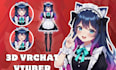 create 3d vrchat and vtuber avatars, anime characters, and vroid models with rig