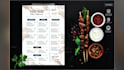 design professional and modern print menu food menu