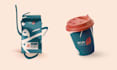 make a packaging design, pouch, labels in arabic and english