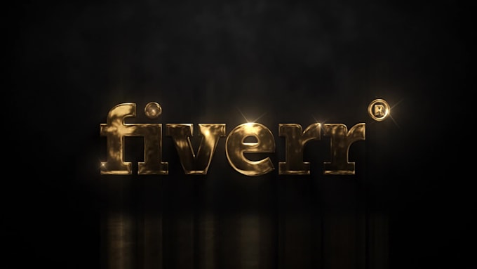 create luxury gold video intro logo animation in 4k