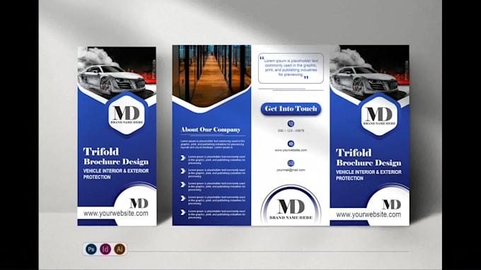 build a flyer, trifold bifold brochure, leaflet, postcard design for you