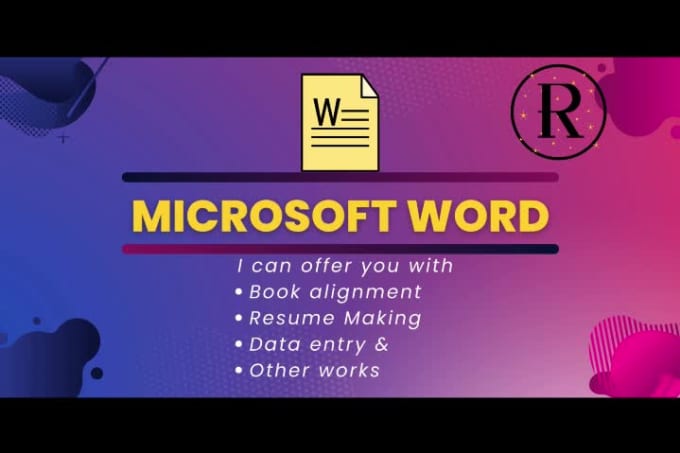 Do ms office word works by Arulrajaruban | Fiverr