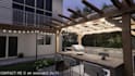 design landscape, backyard, pool, garden, deck, and patio