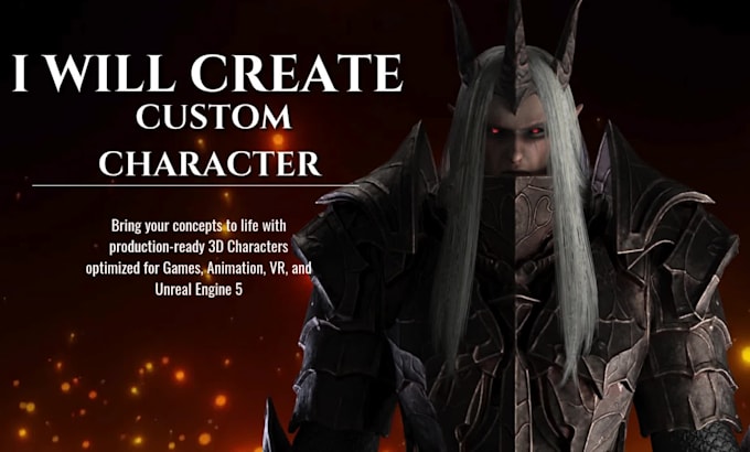 create 3d characters for games, animation, unity ,unreal engine, vrchat