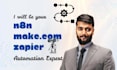 be your n8n automation expert, make com automation expert and zapier expert