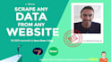 do web scraping, data extraction from any website