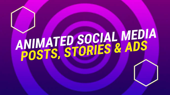 design animation social media posts, GIF, animation, posts