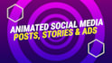 design animation social media posts, GIF, animation, posts