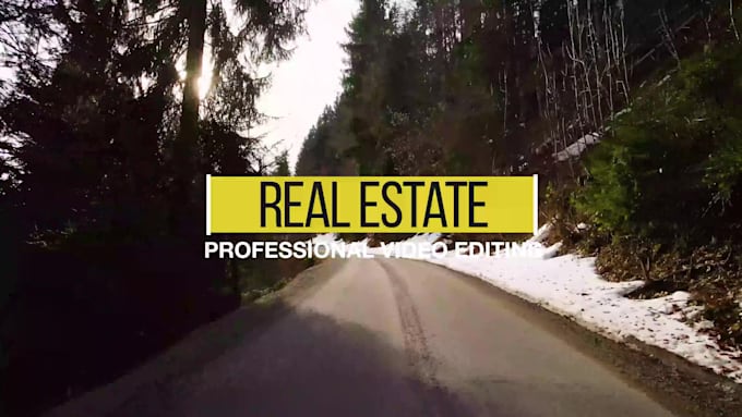 do real estate video editing