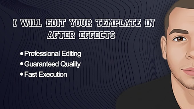 edit your template in after effects
