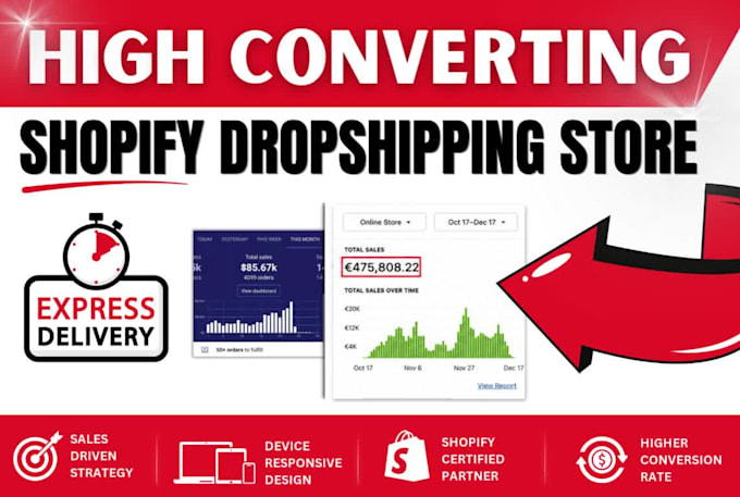 design your shopify store, redesign shopify website, shopify dropshipping store