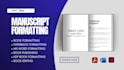 do manuscript formatting, adobe indesign project, book typesetting paperback
