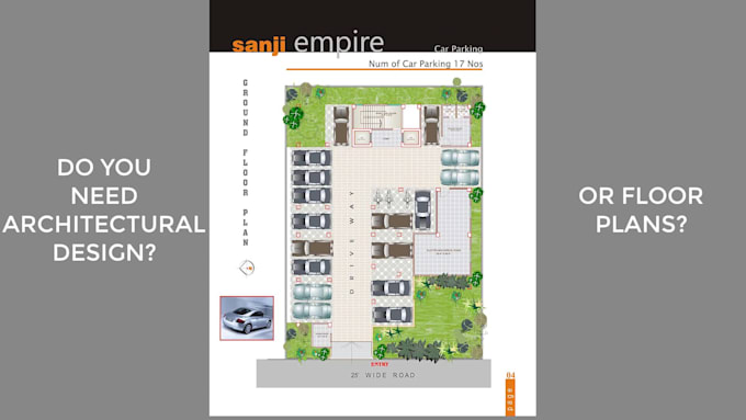 draw architectural drawing, floor plan, site plan in autocad