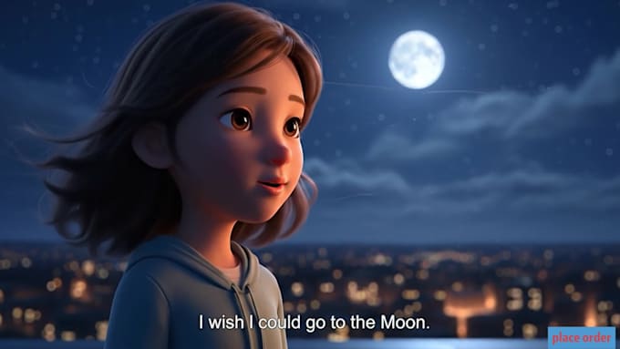 create cinematic 3d cartoon animation in movie style