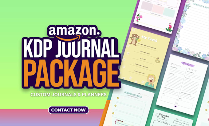 design custom amazon low content KDP gratitude journal, logbook or planner