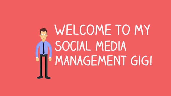 be your social media marketing manager