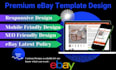 design a responsive premium ebay listing template