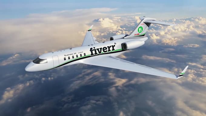 put your logo on airplane