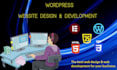 do website development  web design with wordpress