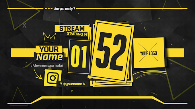 create a animated countdown timer for your stream