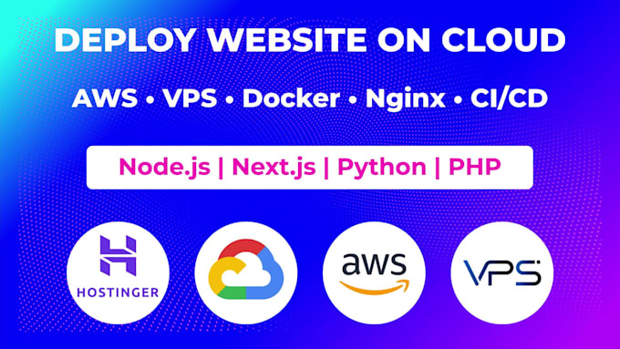 deploy your website on AWS or vps with docker, nginx, and ci cd