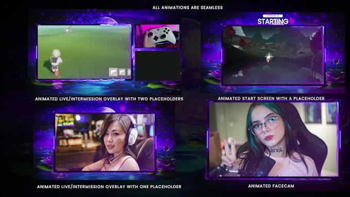 do animated twitch stream package