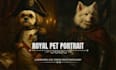 create a royal pet portrait in classic style