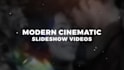 create a modern cinematic slideshow video for any event