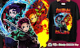create anime tshirt design for your merchandise or sweetwear
