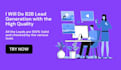 do b2b lead generation, web research and build prospect list at low price