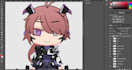 make your gacha oc front facing and ready to animate and tweening