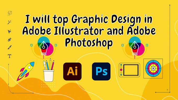 do top graphic design in adobe illustrator and photoshop