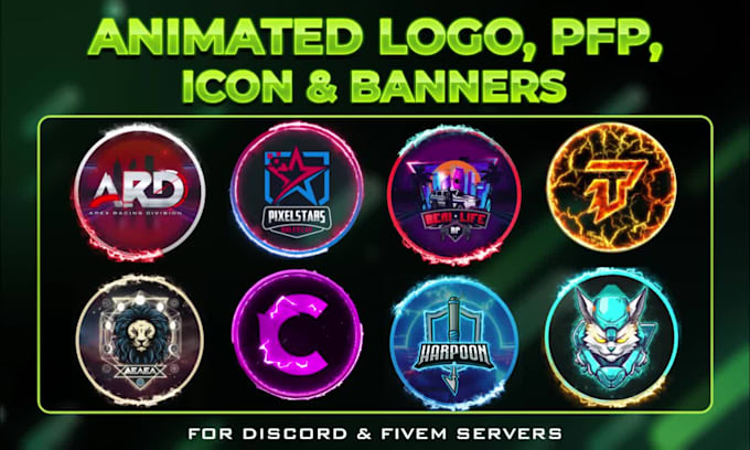 make animated discord logo, icon, gif, and banner