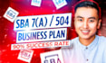 craft a sba ready and sound business plan for 7a or 504 loan