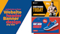 website header, slider, product banner, html5 animated gif banner design
