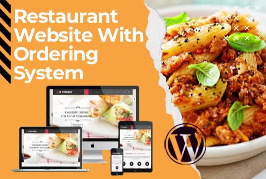 design restaurant website with online food ordering system