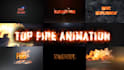 quickly make a fire logo intro animation video