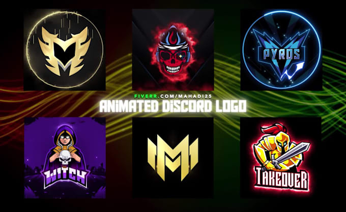 create an animated discord logo, icon, banner gif