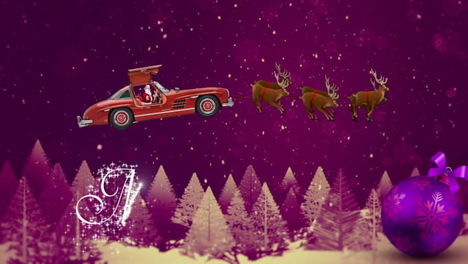 make exclusive christmas greeting video card for your business