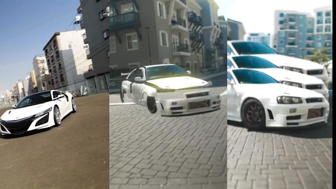do professional cinematic car video editing for youtube, tiktok and insta